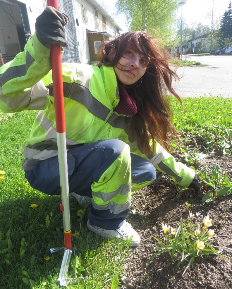 Minna Laakso, 26 v, on aina pitänyt puutarha-alasta.