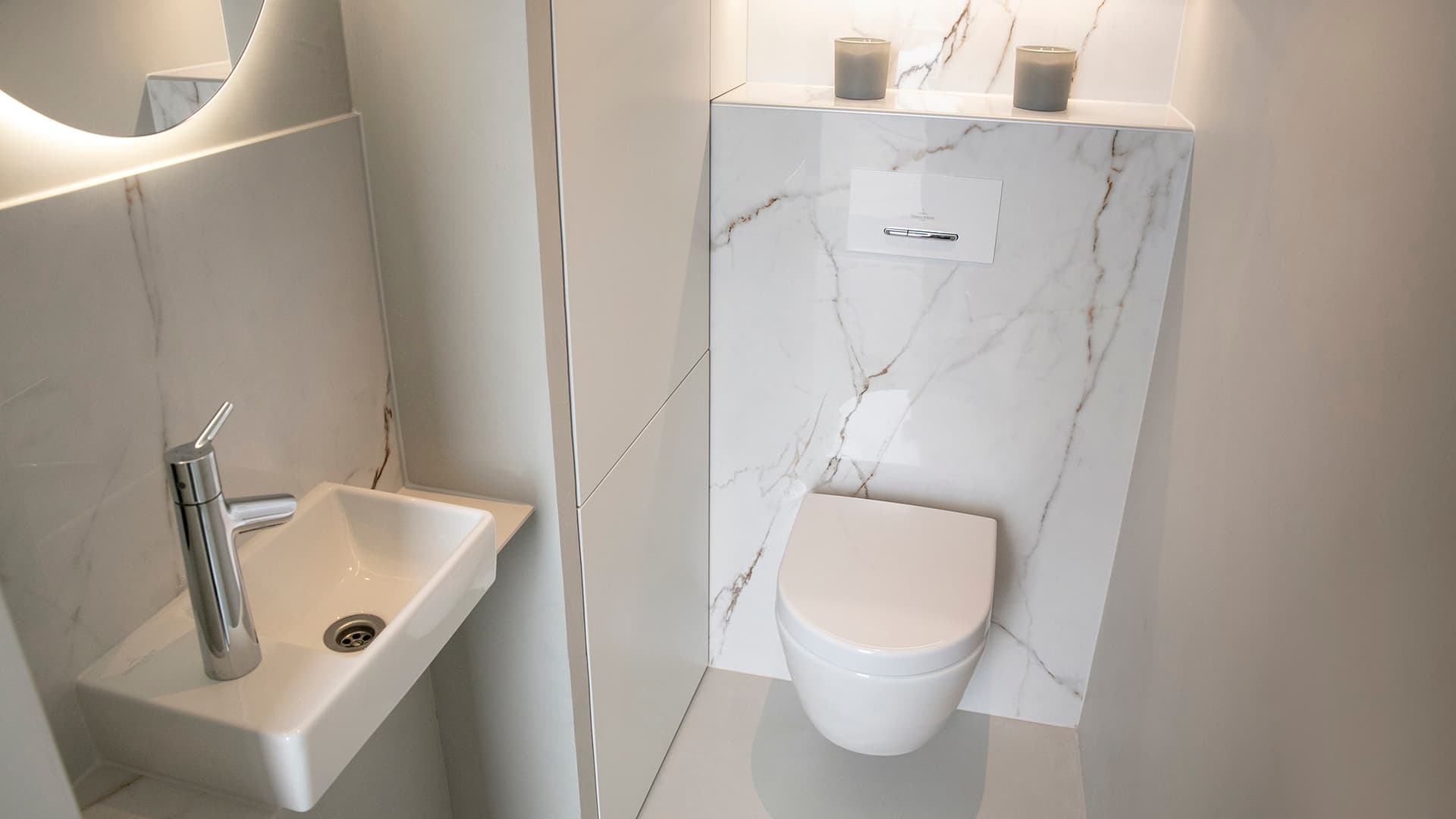 <p data-block-key="osk5m">Villeroy & Boch seinä-wc Subway 2.0 sekä Avento pesuallas.</p>