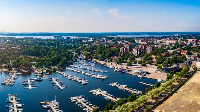 Ilmakuva Kotkan kaupungista