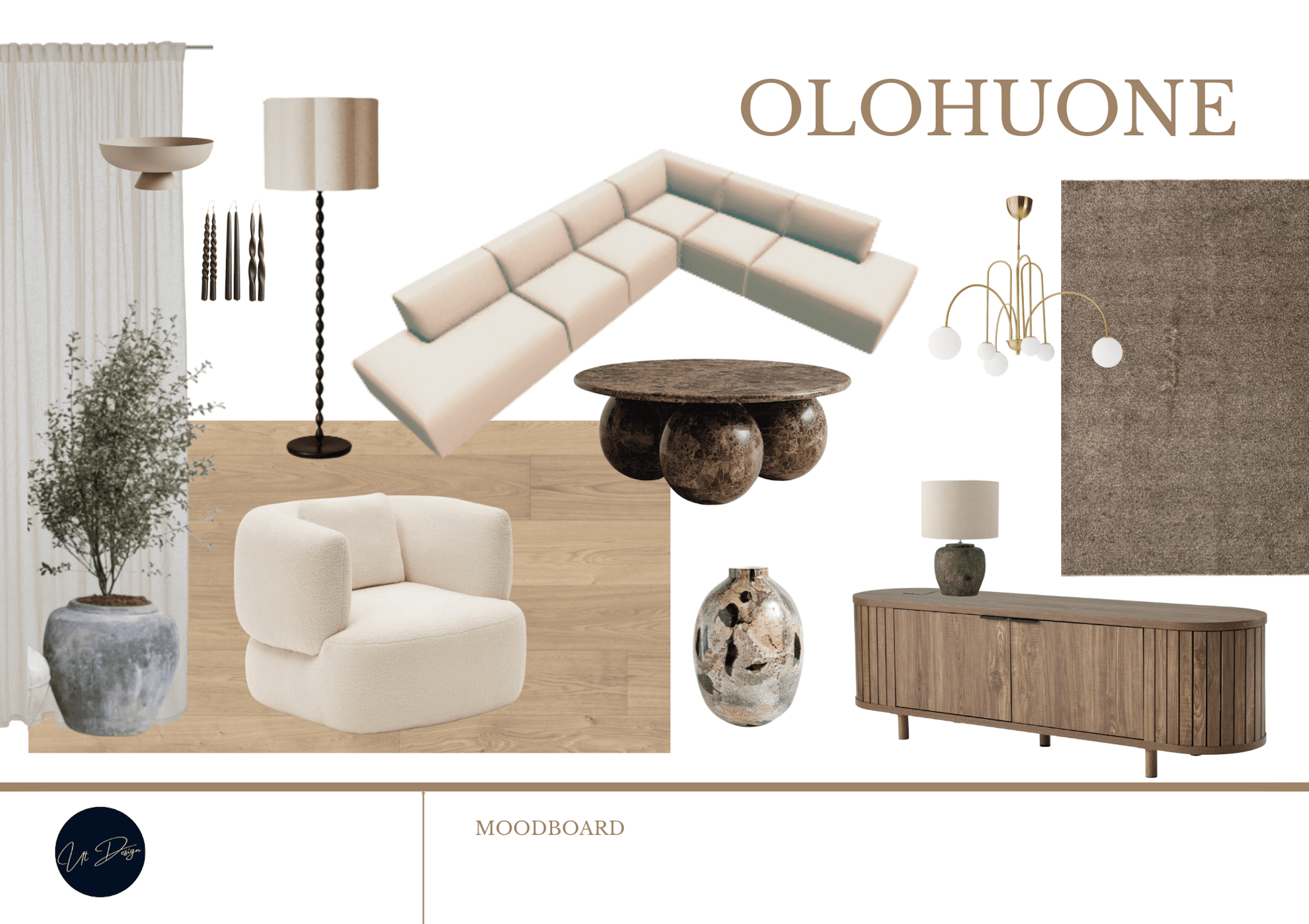 Olohuone kuntoon pienillä muutoksilla: mittasuhteet, matto, valot ja tekstiilit