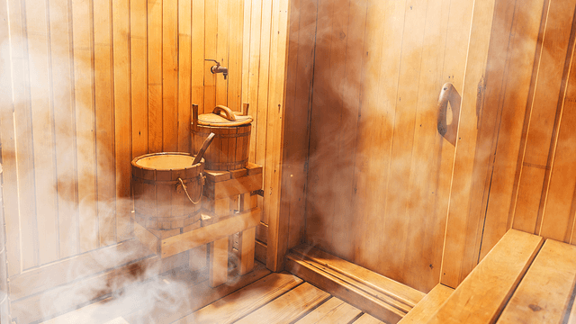 höyryävä sauna