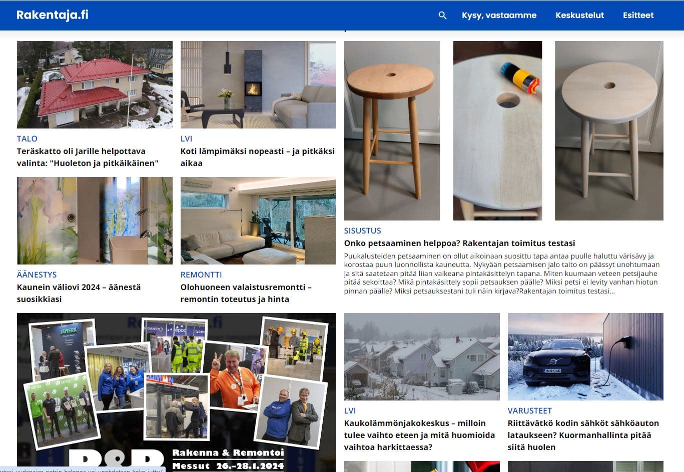 Tilaa Rakentaja.fi-uutiskirje