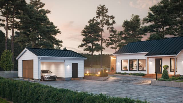 Kastelli autotalli ja katos