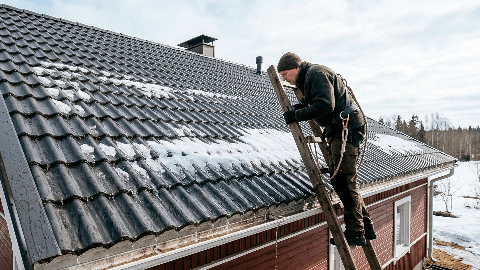Kevät paljastaa katon heikot kohdat: näin tarkistat tiili-, pelti- ja huopakaton